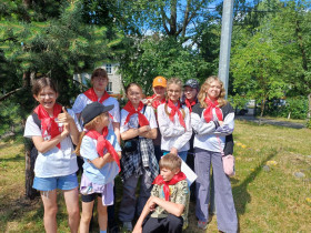 Открытие летнего лагеря "Патриот".